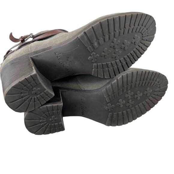 SAM EDELMAN the Hannah Lug Sole Booties in Gray Women's Size 7 - Picture 13 of 15